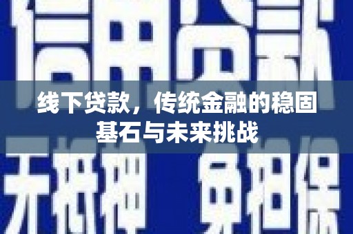 舞阳线下贷款，传统金融的稳固基石与未来挑战