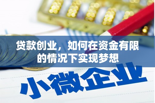 舞阳贷款创业，如何在资金有限的情况下实现梦想