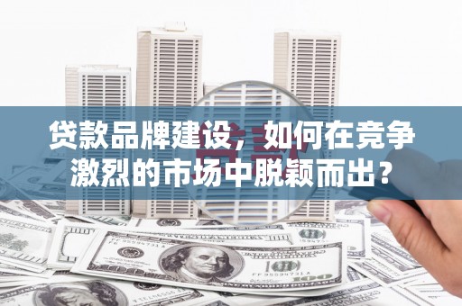 舞阳贷款品牌建设，如何在竞争激烈的市场中脱颖而出？