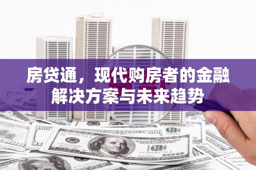舞阳房贷通，现代购房者的金融解决方案与未来趋势