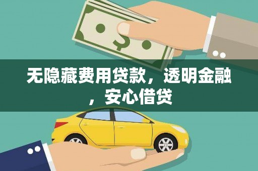 舞阳无隐藏费用贷款，透明金融，安心借贷
