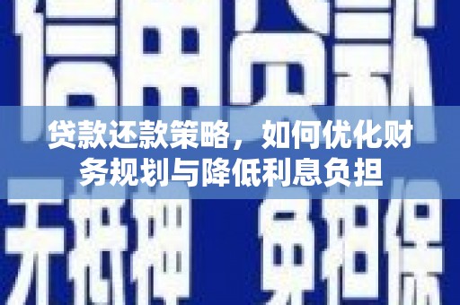舞阳贷款还款策略，如何优化财务规划与降低利息负担
