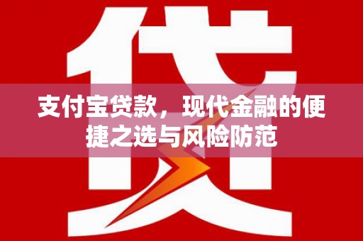 舞阳支付宝贷款，现代金融的便捷之选与风险防范