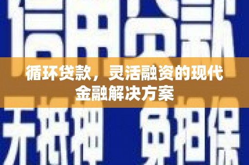 舞阳循环贷款，灵活融资的现代金融解决方案