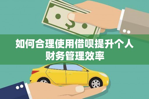 舞阳如何合理使用借呗提升个人财务管理效率