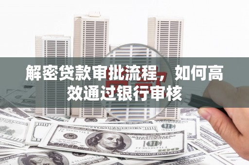舞阳解密贷款审批流程，如何高效通过银行审核