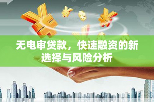 舞阳无电审贷款，快速融资的新选择与风险分析