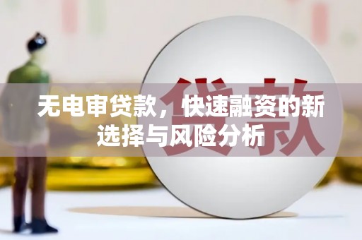 舞阳无电审贷款，快速融资的新选择与风险分析