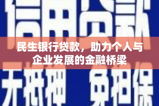 舞阳民生银行贷款，助力个人与企业发展的金融桥梁