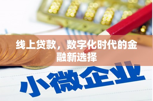 舞阳线上贷款，数字化时代的金融新选择