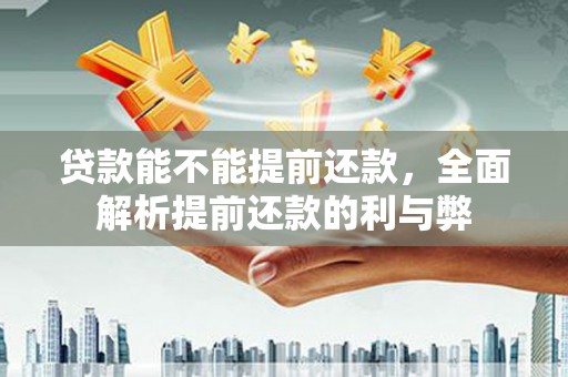 舞阳贷款能不能提前还款，全面解析提前还款的利与弊
