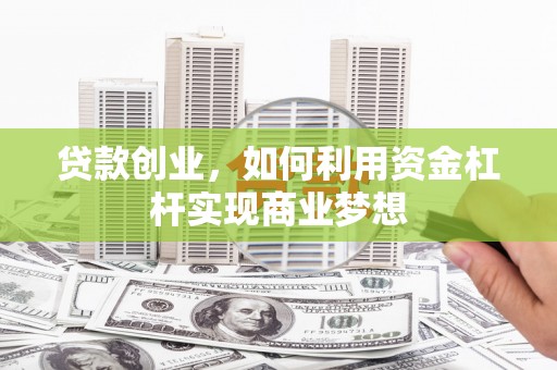 舞阳贷款创业，如何利用资金杠杆实现商业梦想