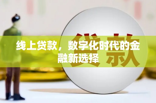 舞阳线上贷款，数字化时代的金融新选择