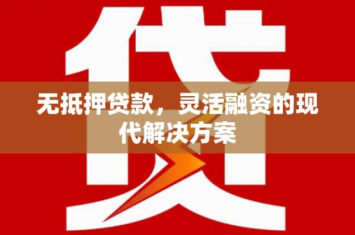 舞阳无抵押贷款，灵活融资的现代解决方案