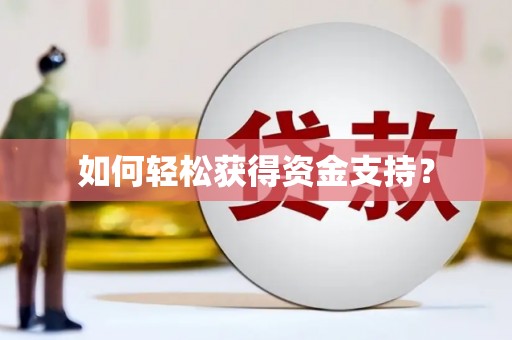 舞阳如何轻松获得资金支持？